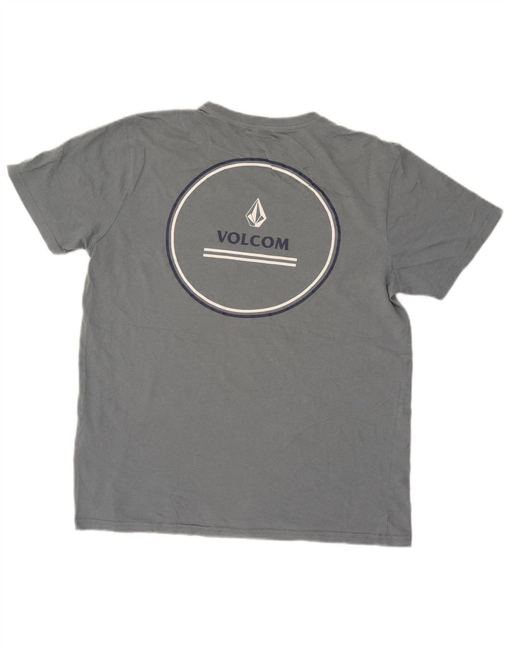 VOLCOM T-Shirt Graphique Femme UK 16 Large Bleu Coton