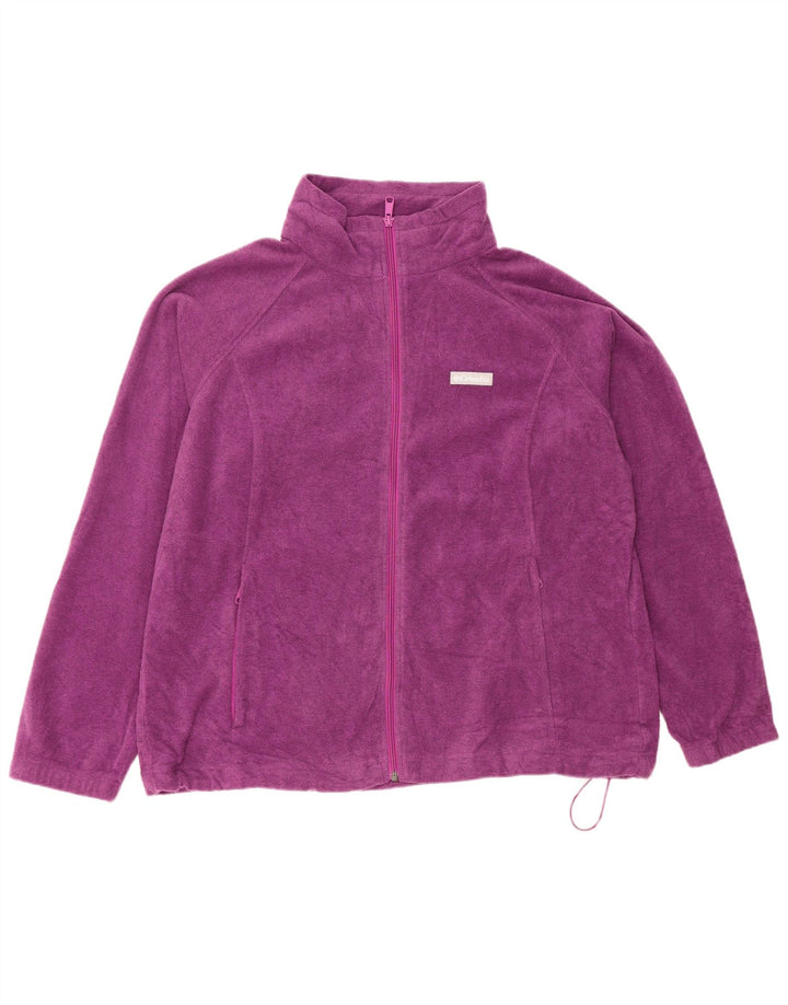 COLUMBIA Veste Polaire Femme UK 20 2XL Violet Polyester