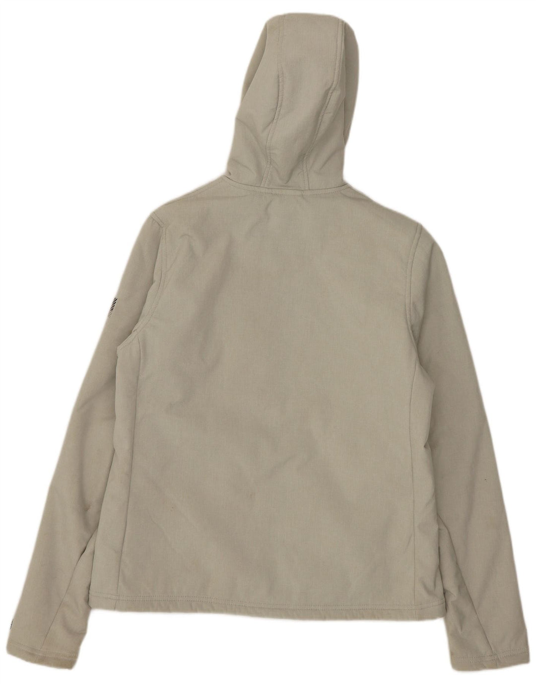 Superdry Veste Sherpa à capuche pour femme UK 12 Gris moyen Polyester