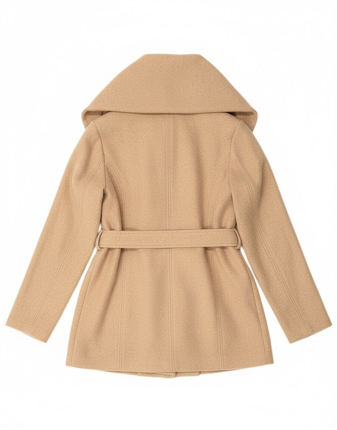 AMISU Pardessus Femme EU 40 Polyester Beige Moyen