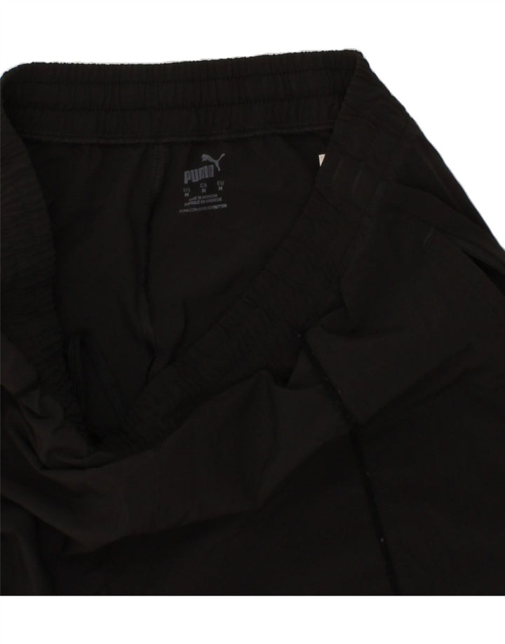 PUMA Mens Graphic Tracksuit Trousers Medium Black Polyester Vintage Puma and Second-Hand Puma from Messina Hembry 