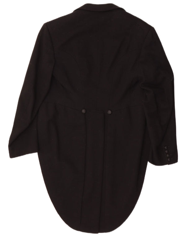 vintage Mens Tailcoat Blazer Veste UK 36 Petit Noir