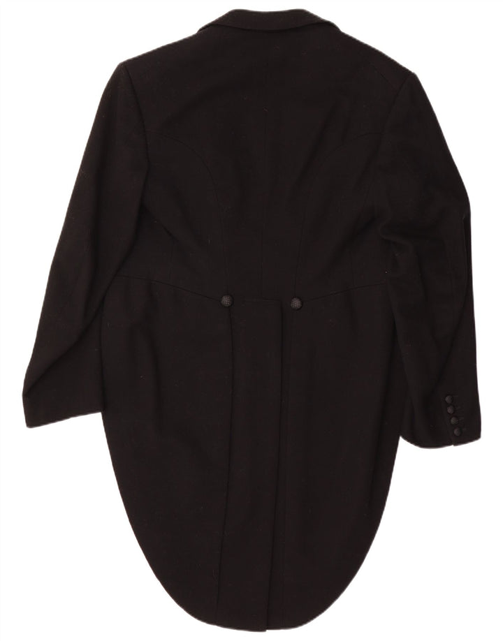 vintage Mens Tailcoat Blazer Veste UK 36 Petit Noir