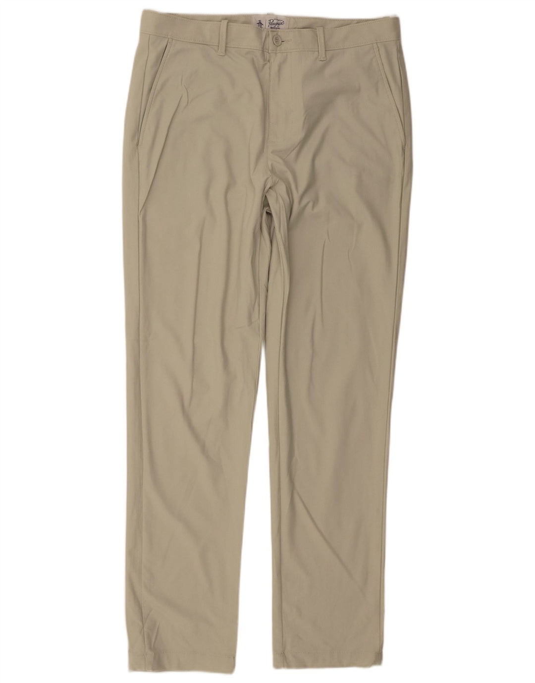Penguin Pantalon Chino Slim Homme W34 L32 Vert Polyester