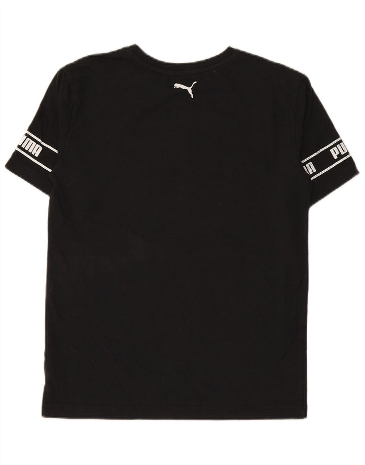 PUMA T-Shirt Graphique Garçon 13-14 Ans Grand Noir Coton