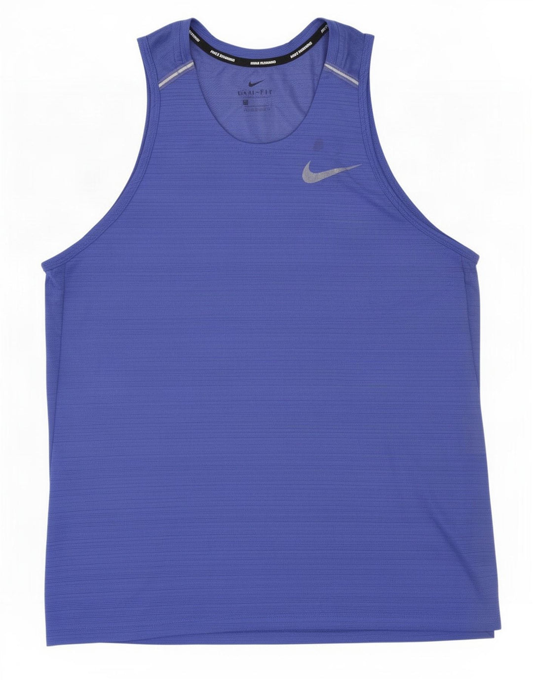 Nike Hommes Dri Fit Débardeur Large Bleu Rayures Polyester