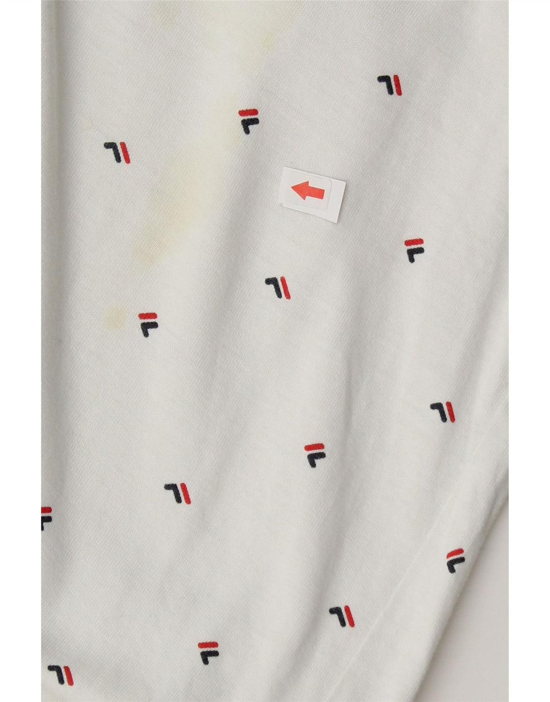 Fila Polo Graphique Homme Petit Blanc Coton