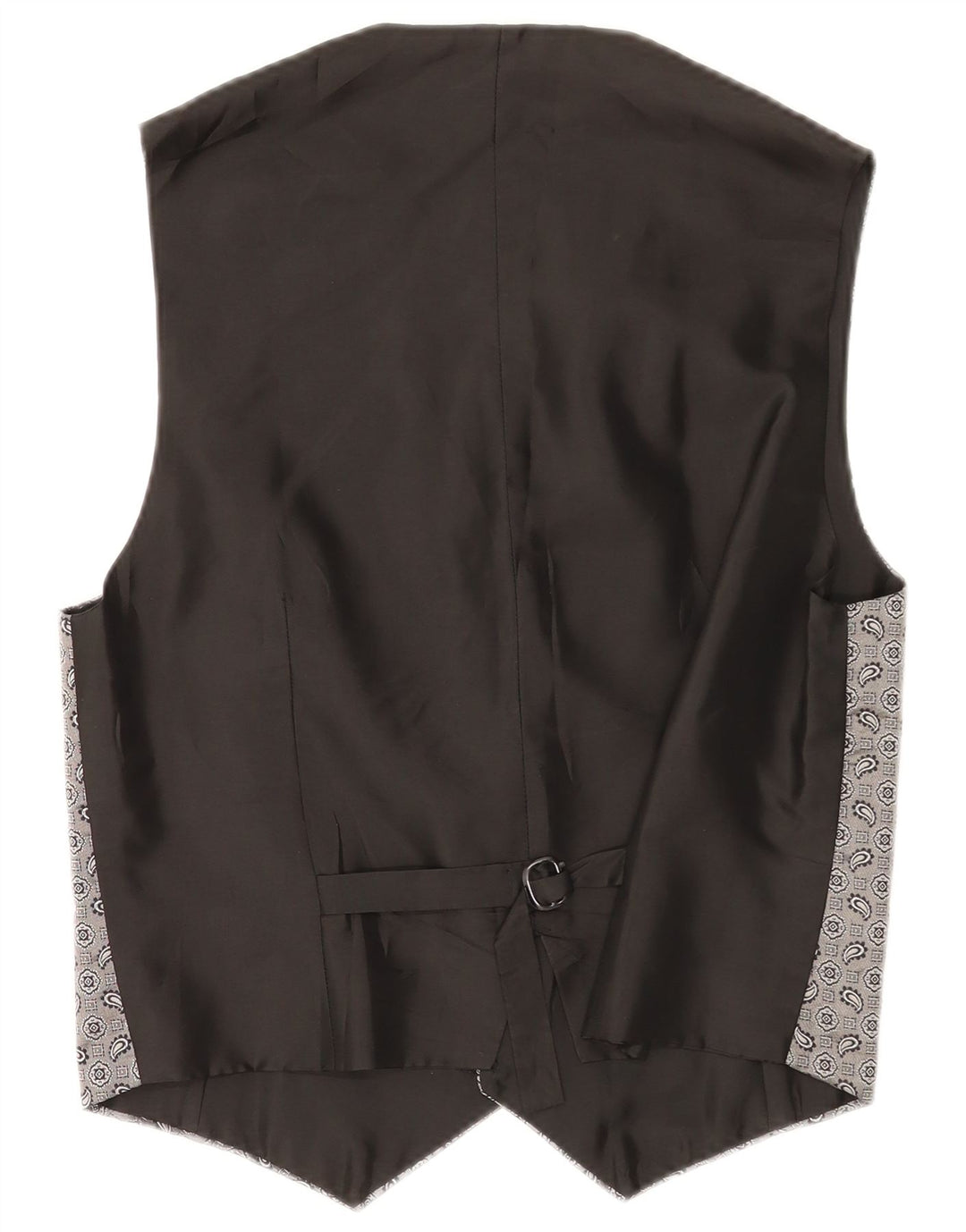 Gilet homme vintage Petite soie Paisley grise