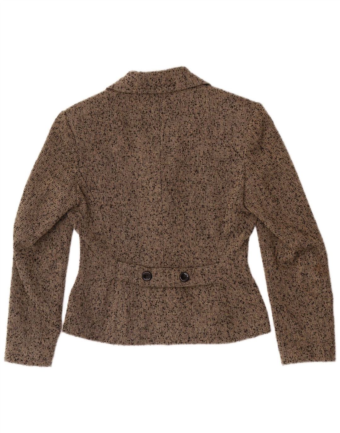Max Dine Veste Blazer 4 Boutons Femme IT 42 Acrylique Moucheté Marron Moyen