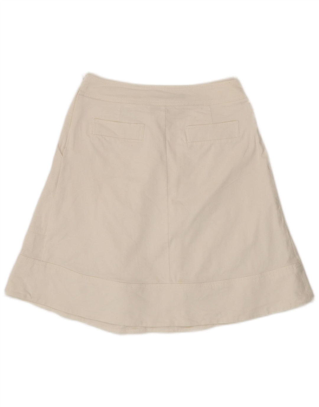 Zara Femme Jupe A-Line Medium W28 Coton Blanc