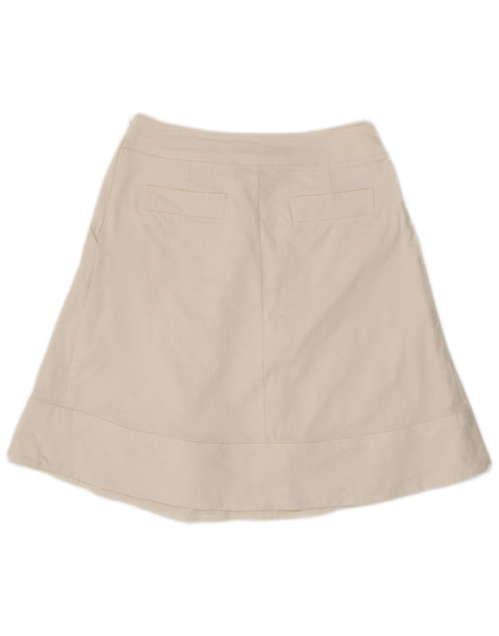 Zara Femme Jupe A-Line Medium W28 Coton Blanc