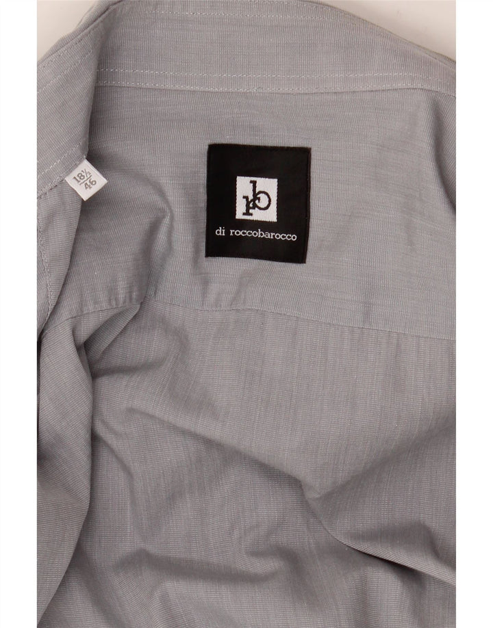 Roccobarocco Chemise Homme Taille 46 18 1/2 2XL Gris
