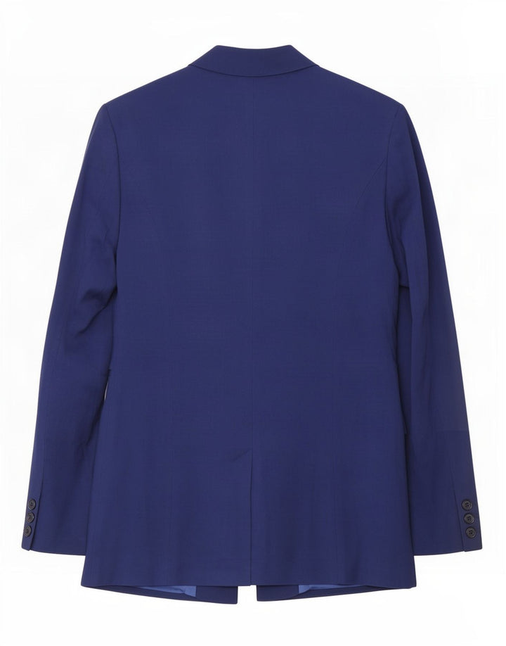 Reiss Veste blazer 1 bouton pour femme UK 8 Small Bleu Viscose