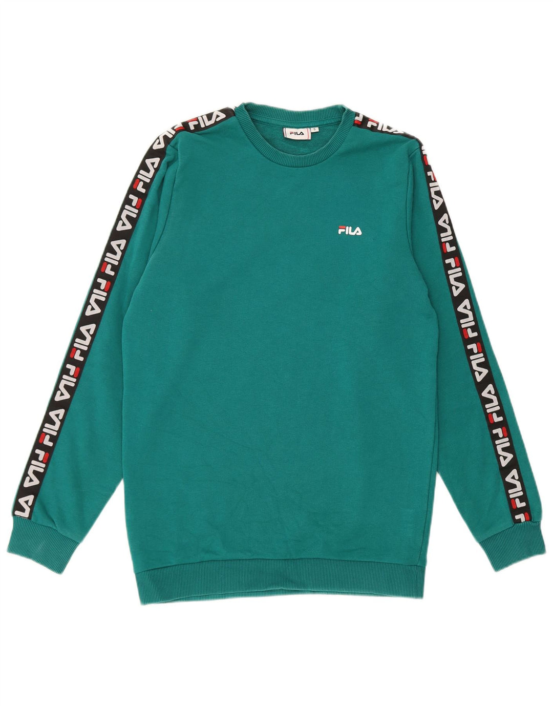 Fila Sweat-shirt graphique pour homme en coton vert petit