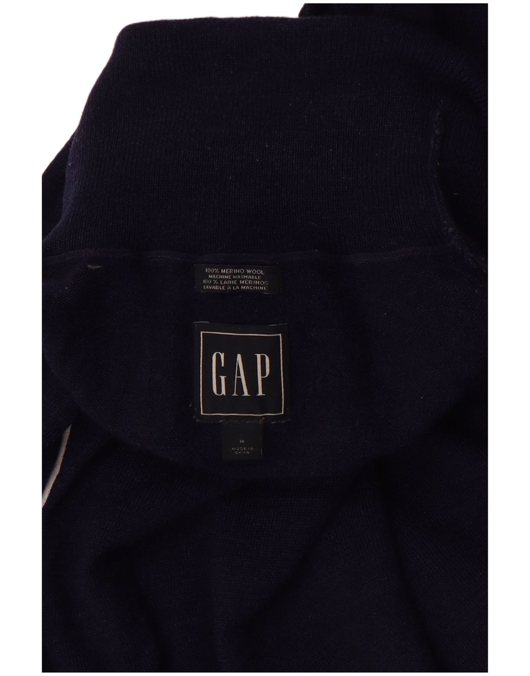 Gap Pull Col Roulé Homme Bleu Marine Moyen Laine