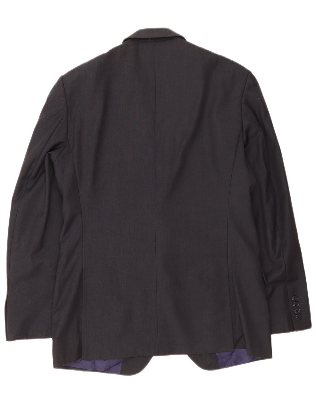 Marks & Spencer Veste blazer à 2 boutons pour homme UK 40 Large Bleu marine Polyester