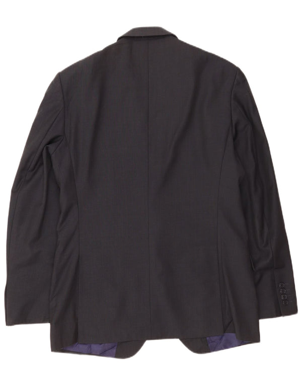 Marks & Spencer Veste blazer à 2 boutons pour homme UK 40 Large Bleu marine Polyester