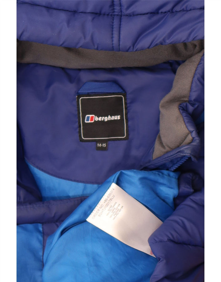 Berghaus Veste matelassée à capuche garçon 14-15 ans bleu polyamide