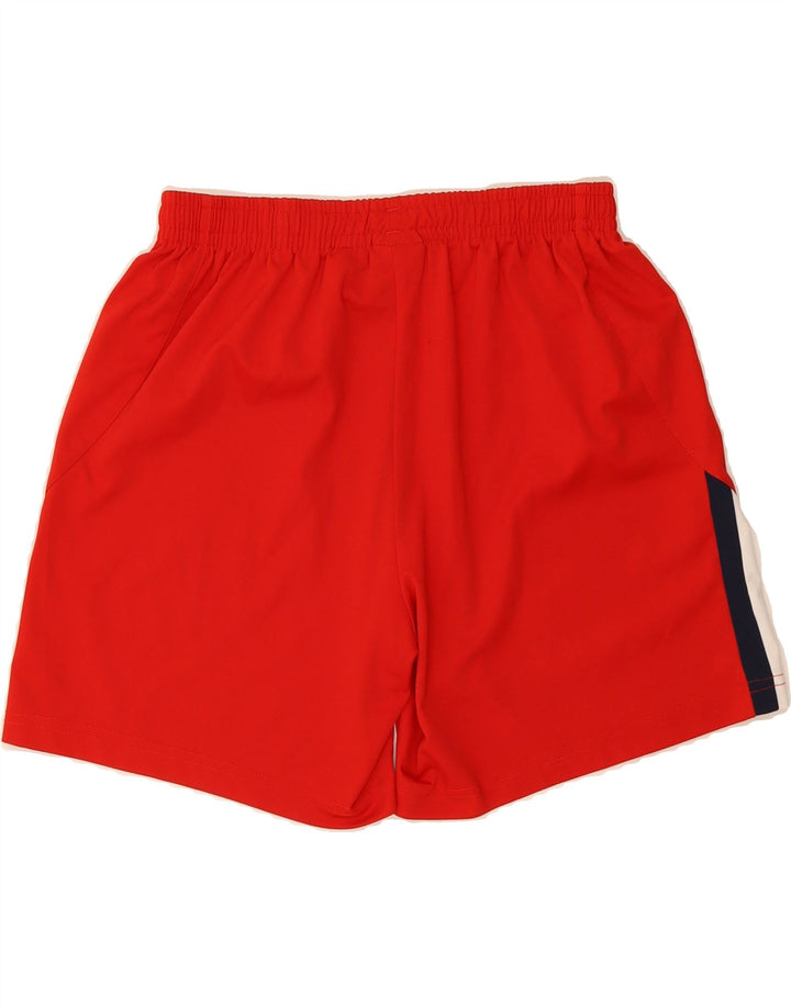 DIADORA Boys Sport Shorts 9-10 Years Large Red Colourblock Polyester Vintage Diadora and Second-Hand Diadora from Messina Hembry 