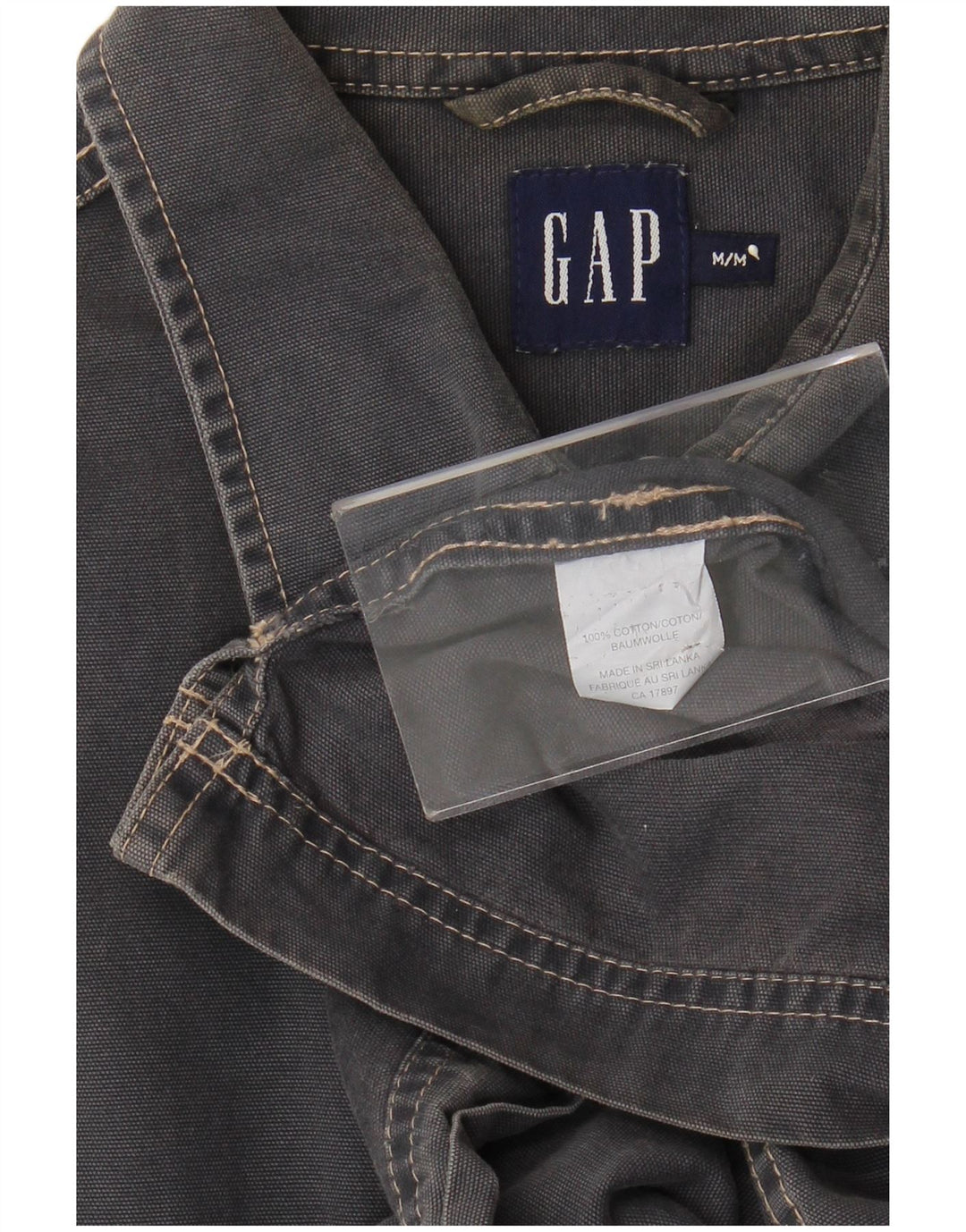 Gap Chemise à Manches Courtes Homme Gris Moyen Coton