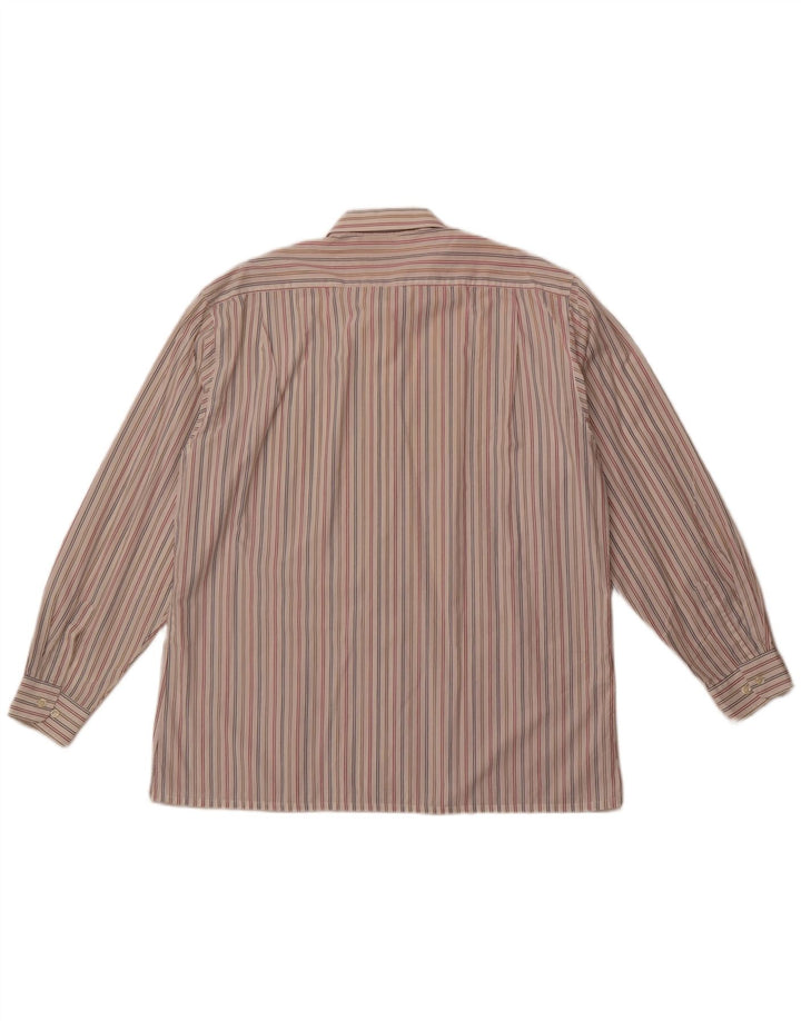 CACHAREL Chemise Homme Taille 43 XL Off White Pinstripe