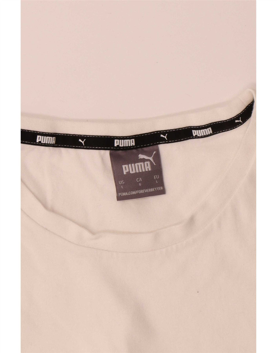 Puma T-Shirt Homme Blanc Large Coton