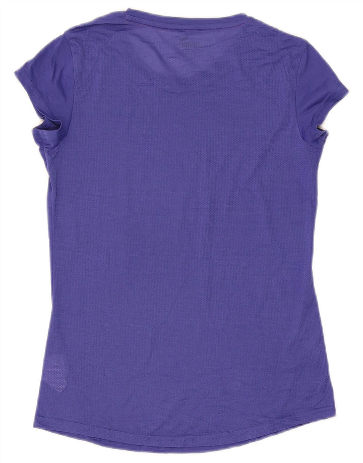 Puma T-Shirt Femme Top UK 10 Small Violet Polyester