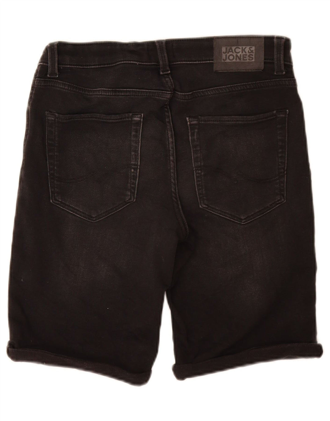 JACK & JONES Short en Denim Regular Garçon 13-14 ans W26 Coton Noir
