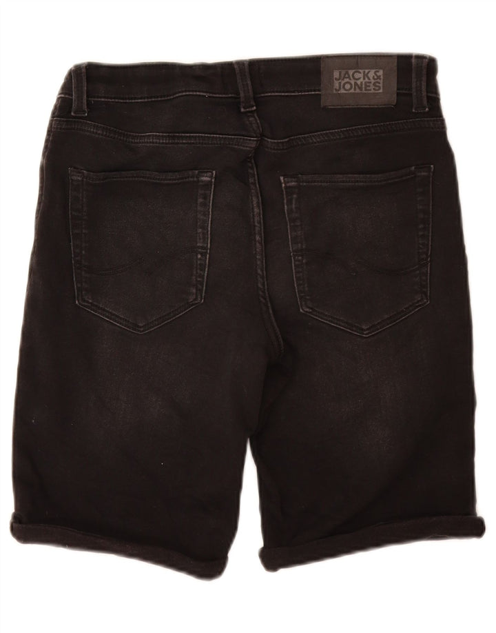 JACK & JONES Short en Denim Regular Garçon 13-14 ans W26 Coton Noir