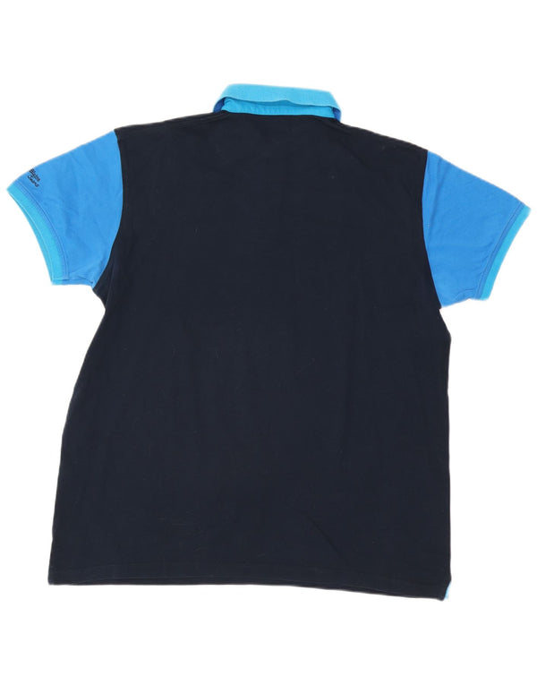Harmont & Blaine Polo Homme 2XL Bleu Marine Colourblock Cotton