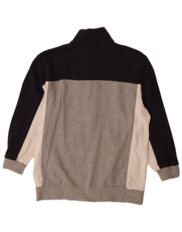 Champion Veste de survêtement pour femme UK 16 Large Gris Colorblock Coton