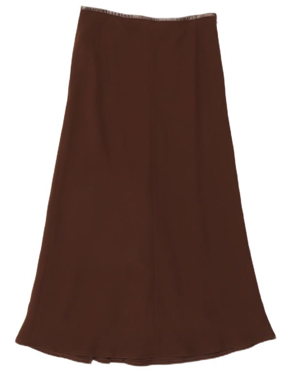 Luisa Spagnoli Jupe Longue Femme IT 44 Moyen W30 Marron Polyester
