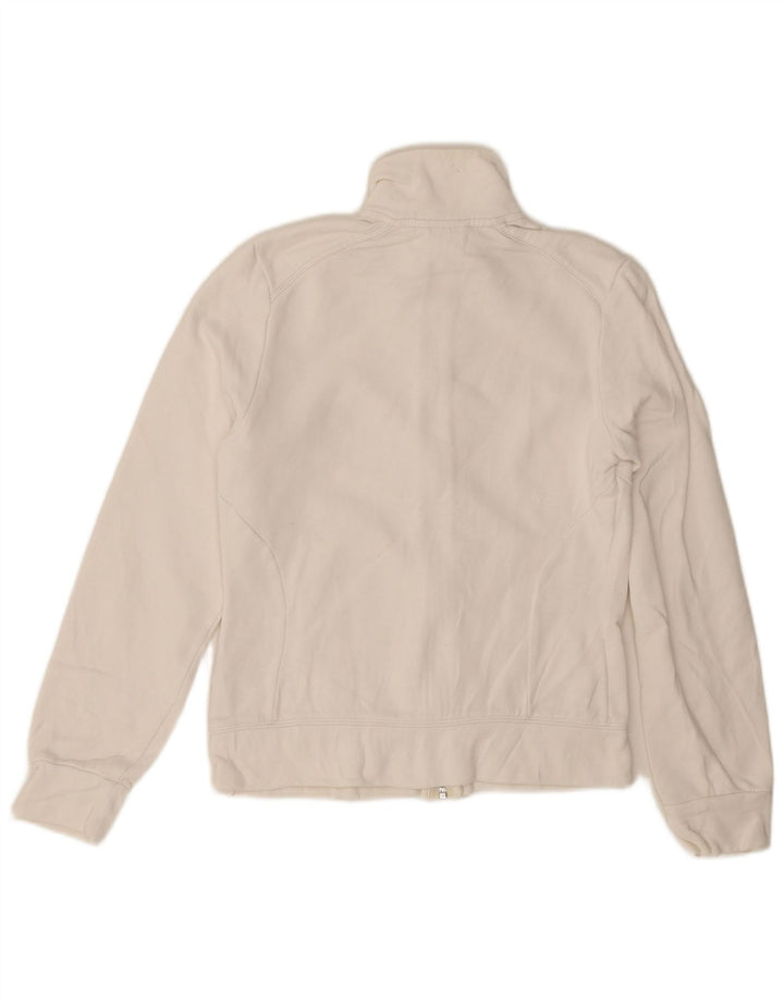 Adidas Veste de survêtement pour femme UK 12 en coton blanc moyen