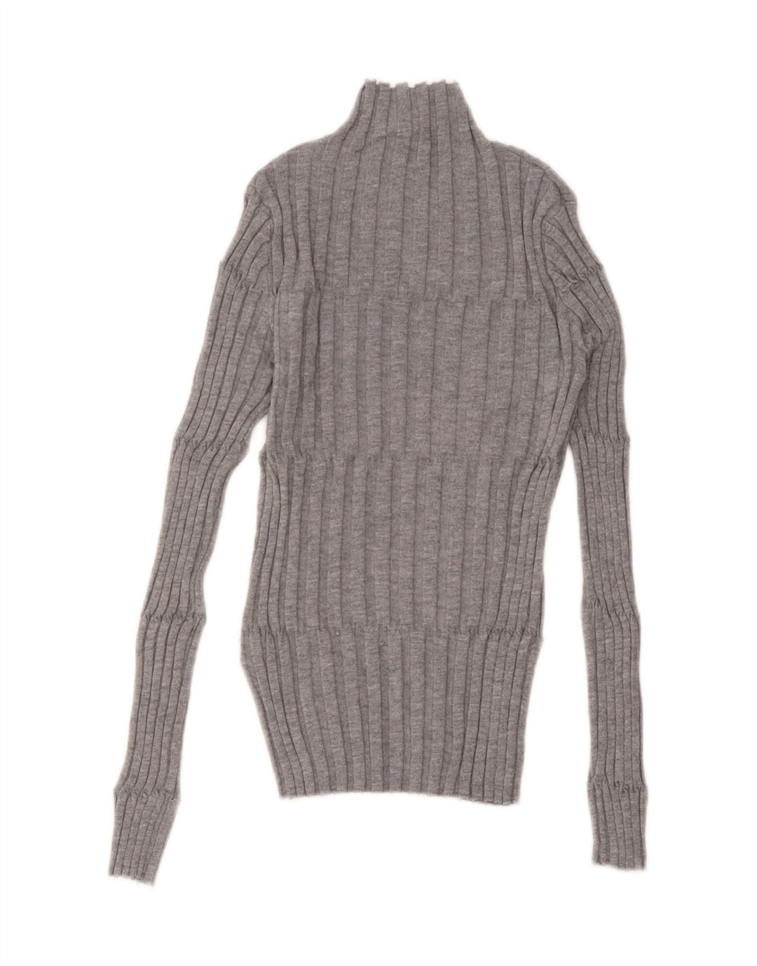 Zara Pull col roulé pour femme UK 12 Gris moyen Polyester