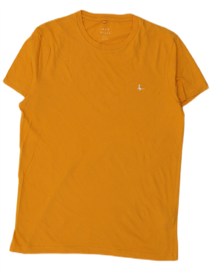 JACK WILLS T-Shirt Homme Petit Haut Jaune Coton