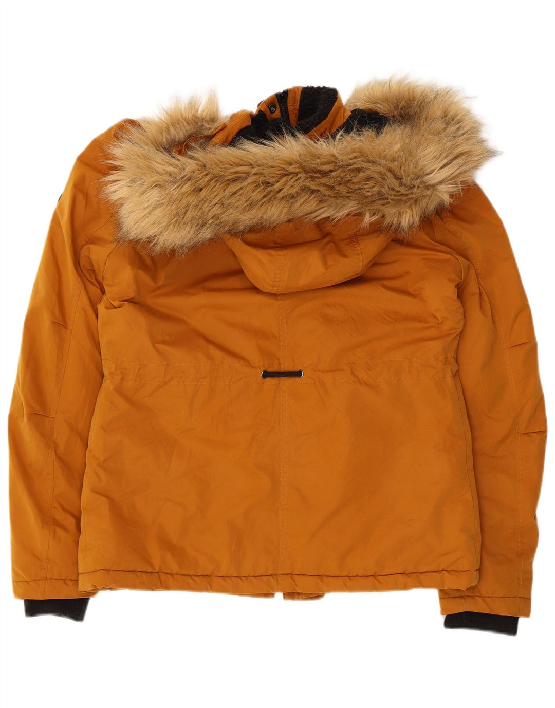 SUPERDRY Veste coupe-vent à capuche pour femme UK 8 Small Orange Polyester