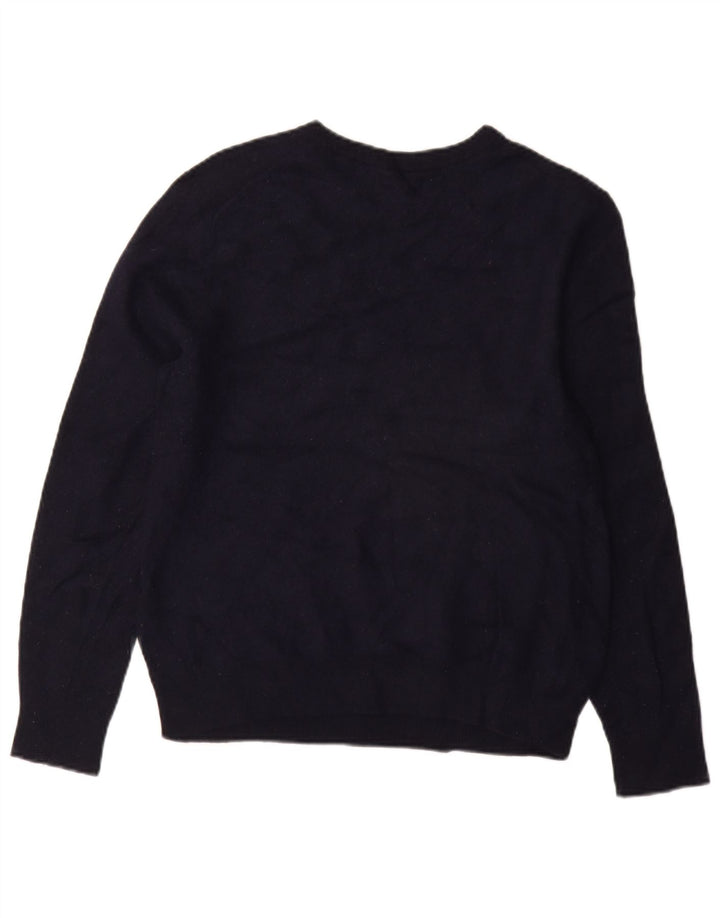 Gant Pull ras du cou pour femme UK 14 Large Bleu marine Laine