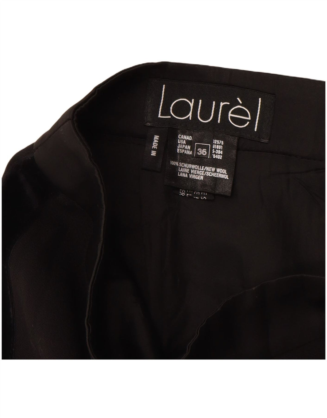 Laurel Jupe crayon femme EU 36 Small W26 Laine vierge noire