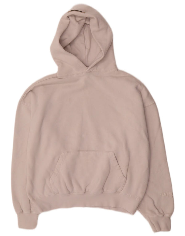 Essentials Pull à capuche surdimensionné graphique pour femme UK 2 2XS Coton blanc