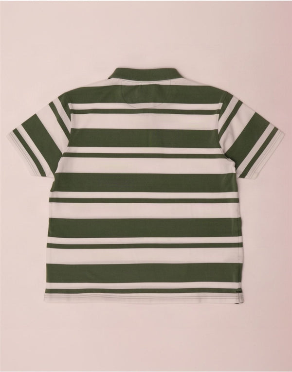 James Pringle Polo Homme Grand Coton Rayé Vert