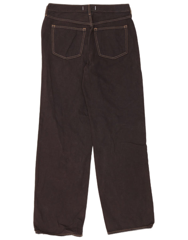 Abercrombie & Fitch Jean ample taille haute pour femme US 10 Large W30 L32 Noir