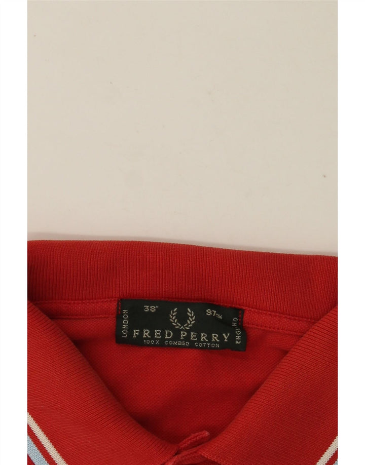 FRED PERRY Polo Homme Petit Rouge Coton