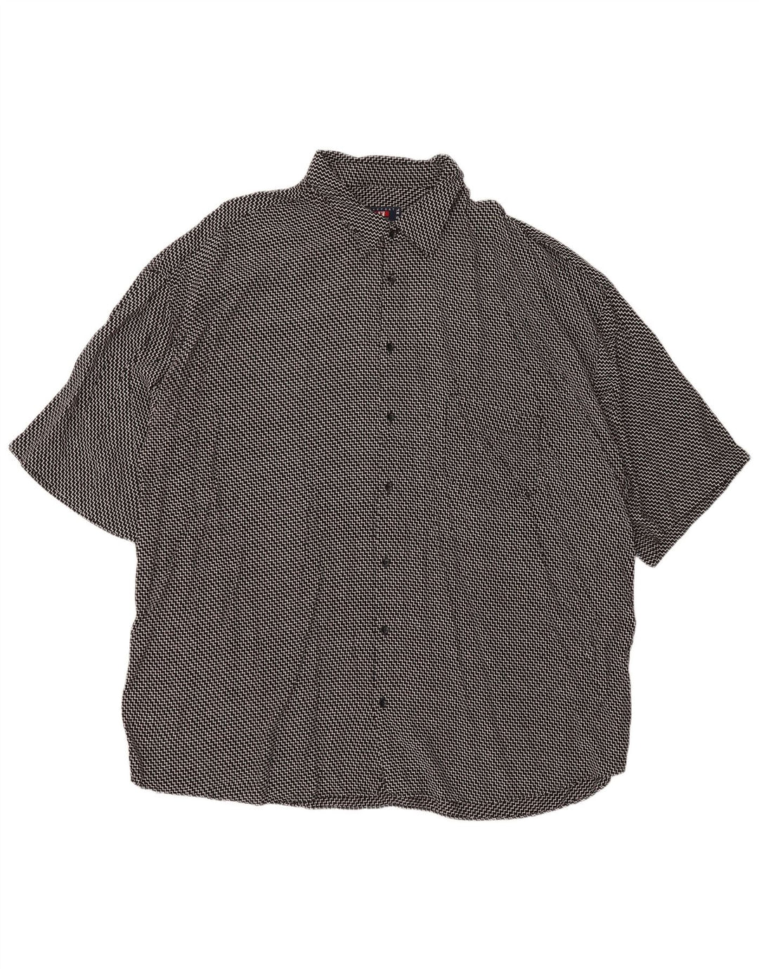 MAXFORT Chemise à manches courtes pour hommes 5XL Chevron noir
