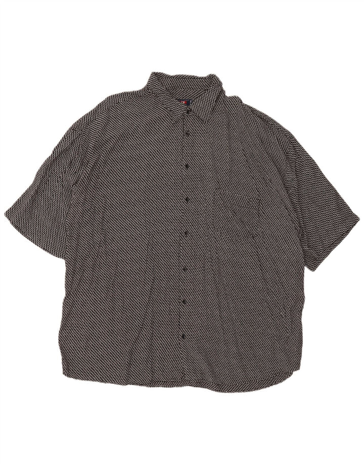 MAXFORT Chemise à manches courtes pour hommes 5XL Chevron noir