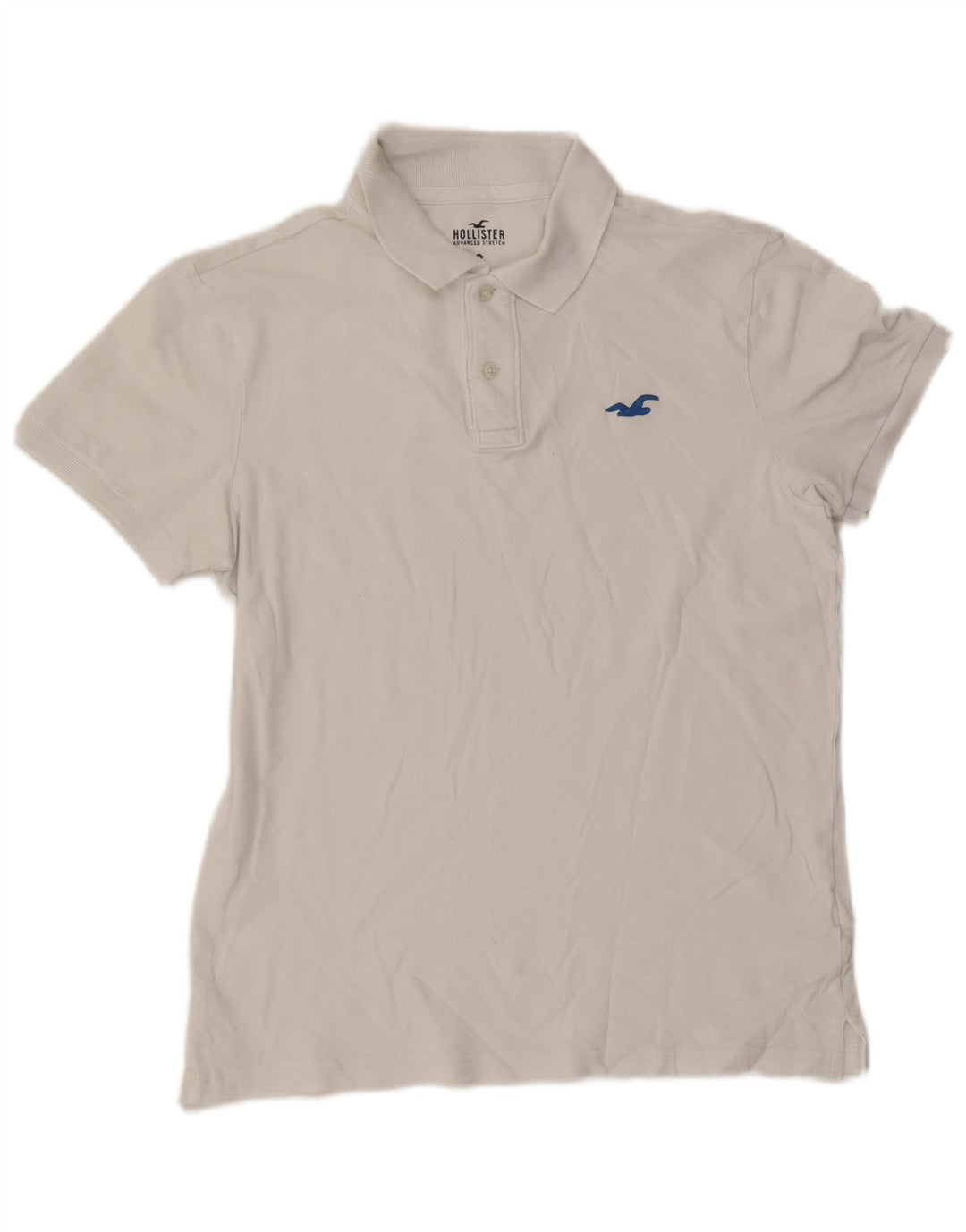 Hollister Polo Homme Blanc Moyen Coton