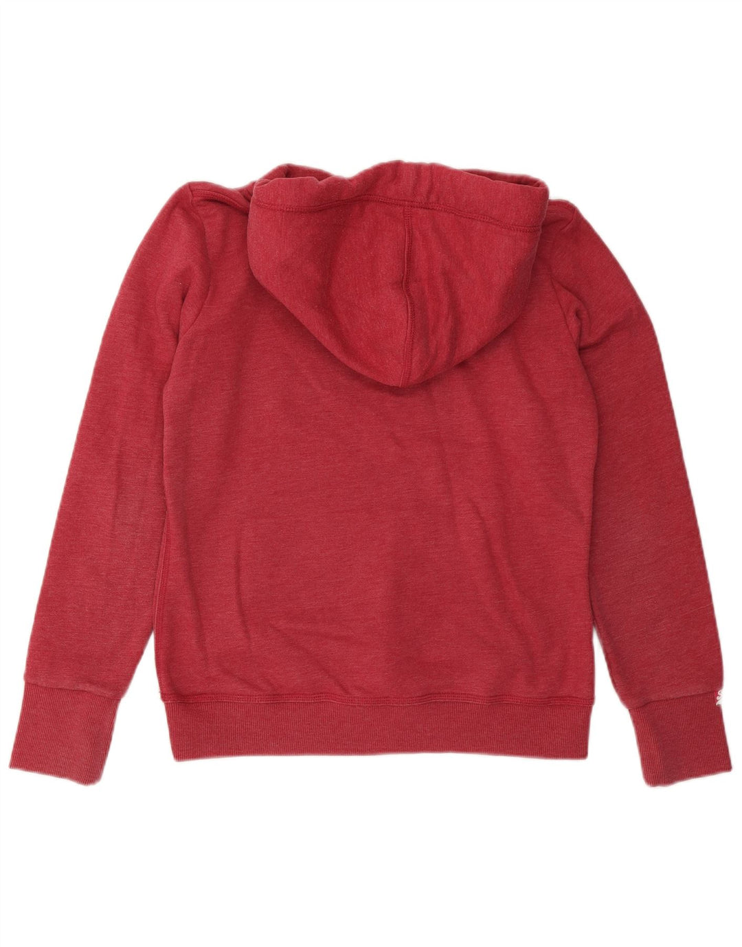 SUPERDRY Pull à capuche graphique pour femme UK 16 Large Rouge Coton