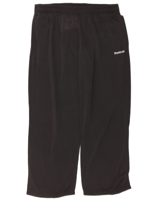 Reebok Pantalon de Survêtement Homme Large Noir Polyester