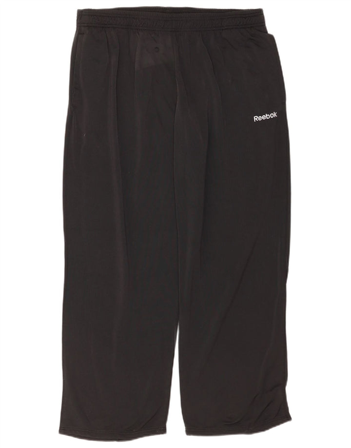 Reebok Pantalon de Survêtement Homme Large Noir Polyester