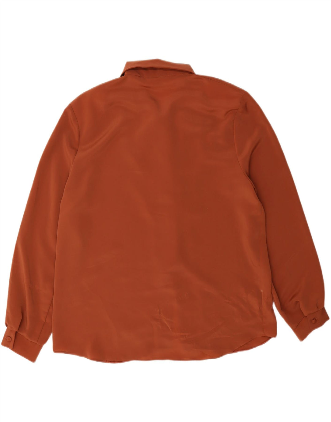 Chemisier chemise femme vintage UK 16 Grand Marron