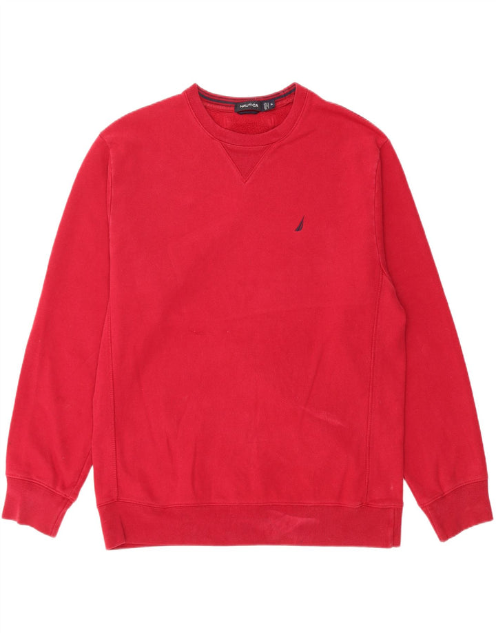 Nautica Sweat Homme Pull XL Rouge Coton